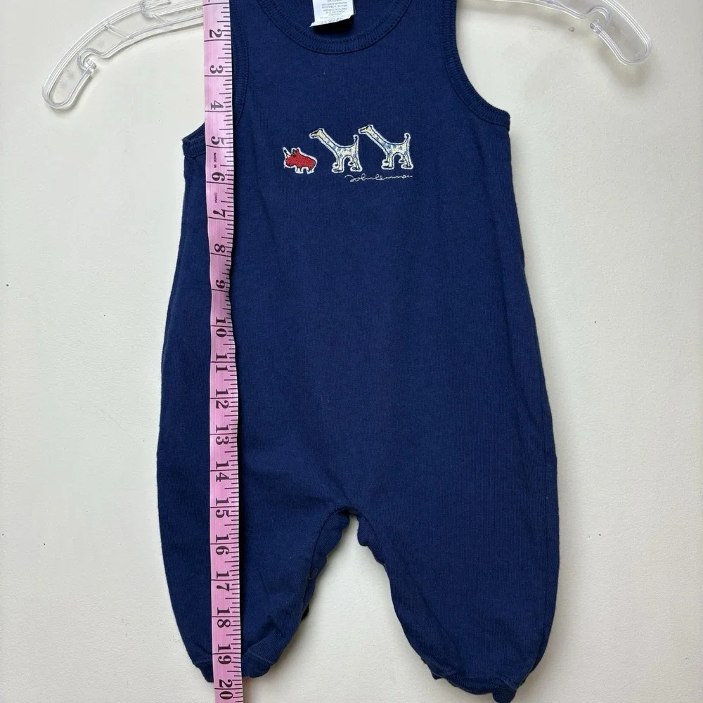 Vintage 1999 Carter's John Lennon‎ Artwork Navy Romper, Size 3-6 Months
